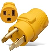 MECMO Nema 14-50P to 6-50R Compact Soldering Iron Adapter Cable, 50 Amp 4 Prong RV Generator Male...
