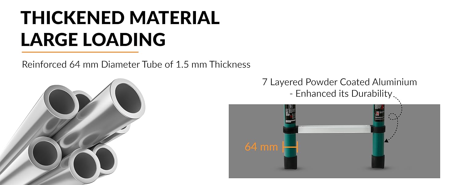 Plantex telescopic ladder