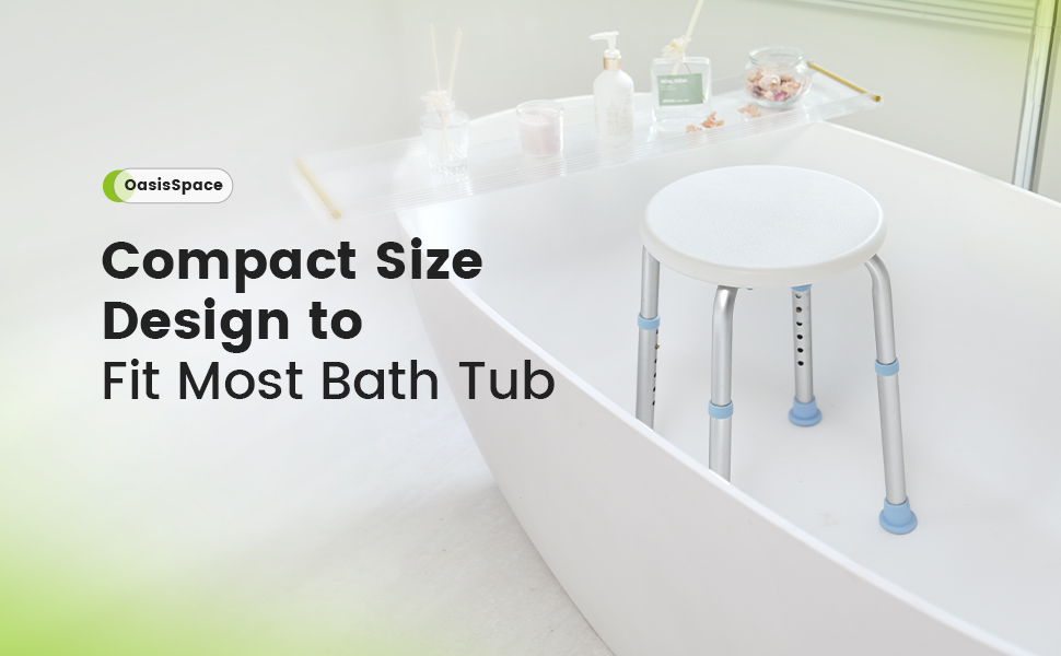 Bathtub Seat Bench with Anti-Slip Rubber Tips