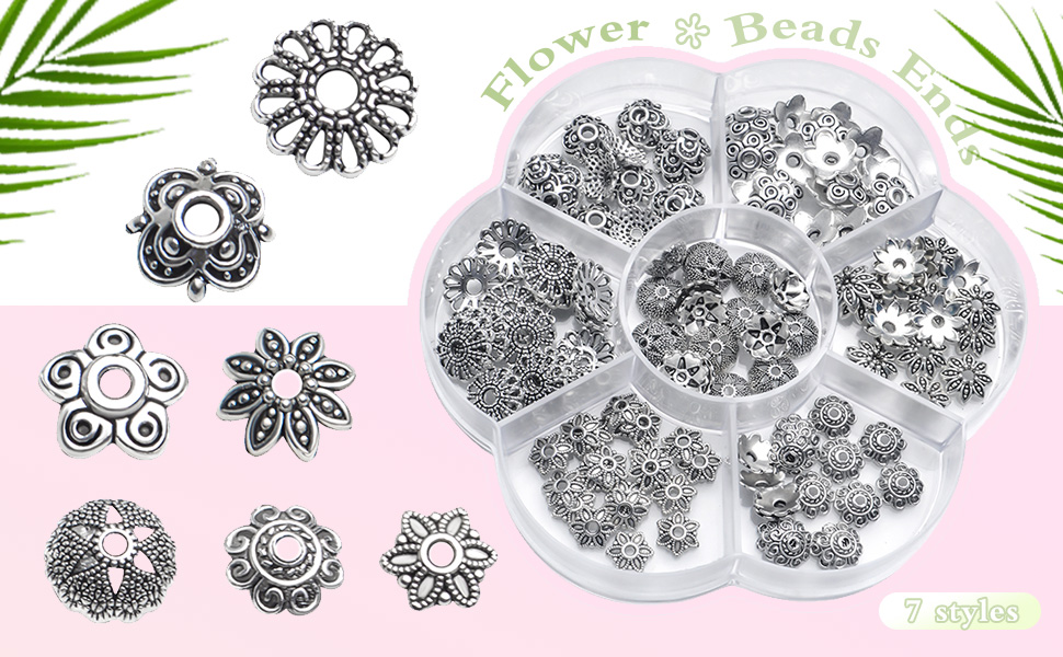 Silver Bead Caps