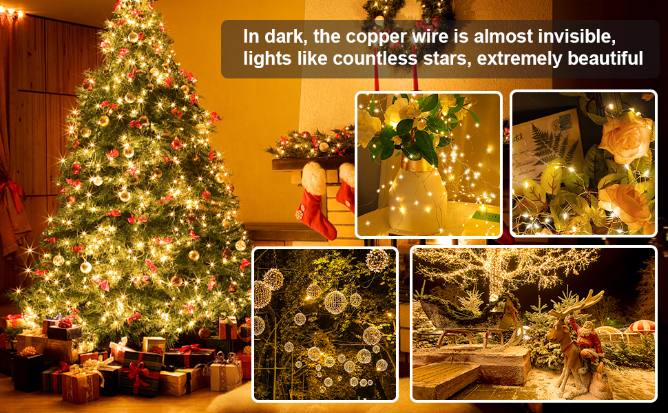 Christmas eve solar string lights