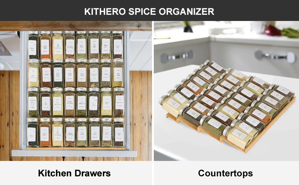 spice rack drawer organizer
