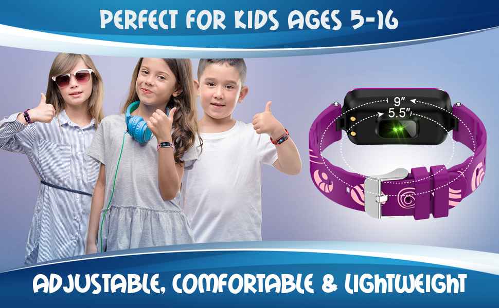 Inspiratek Kids Fitness Tracker for Age 516，2022 Upgraded