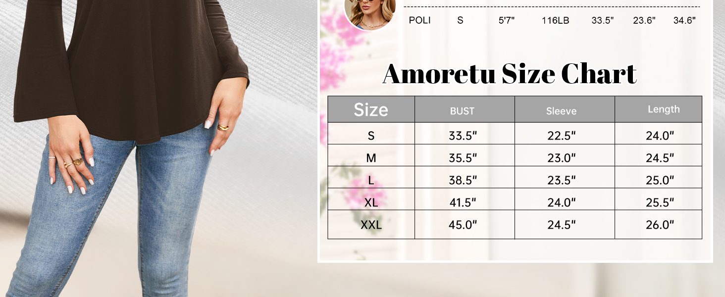 v neck long sleeve shirts for women