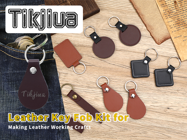 Leather Key Fob Kit