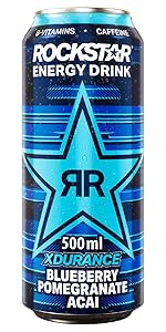 Rockstar XDurance Blueberry, Pomegranate and Acai Energy Drink