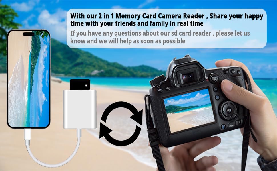 (Apple MFi Certified) Lightning to SD Card Camera Reader