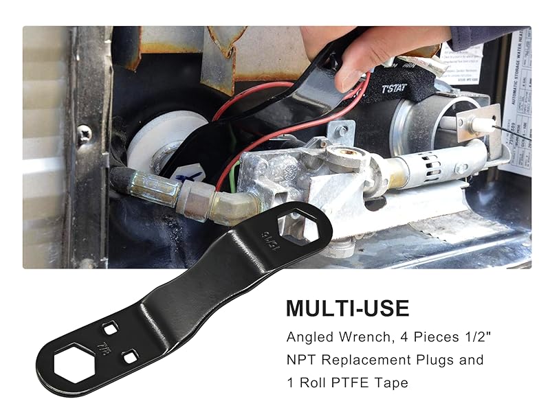 Amazon.com: Ganivsor RV Water Heater Drain Plug & Wrench Kit, for