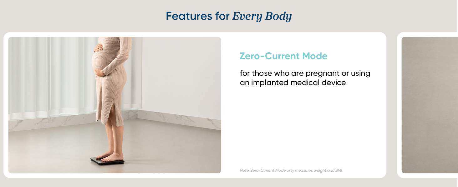 zero-current mode for those who are pregnant or using an implanted medical device