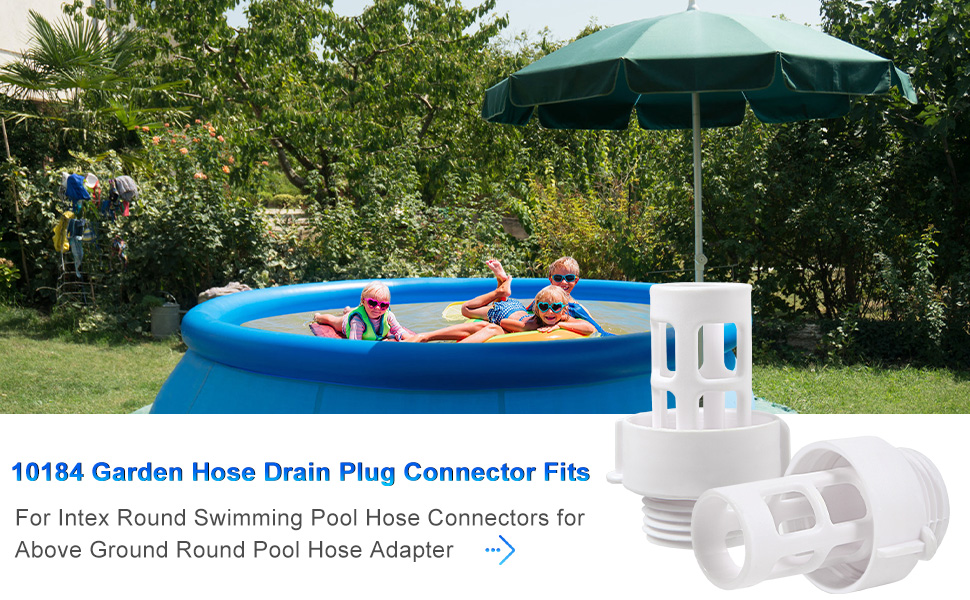 Pool Drain Connector 10184 Pool Drain Hose Adapter Suitable for Intex Round Swimming