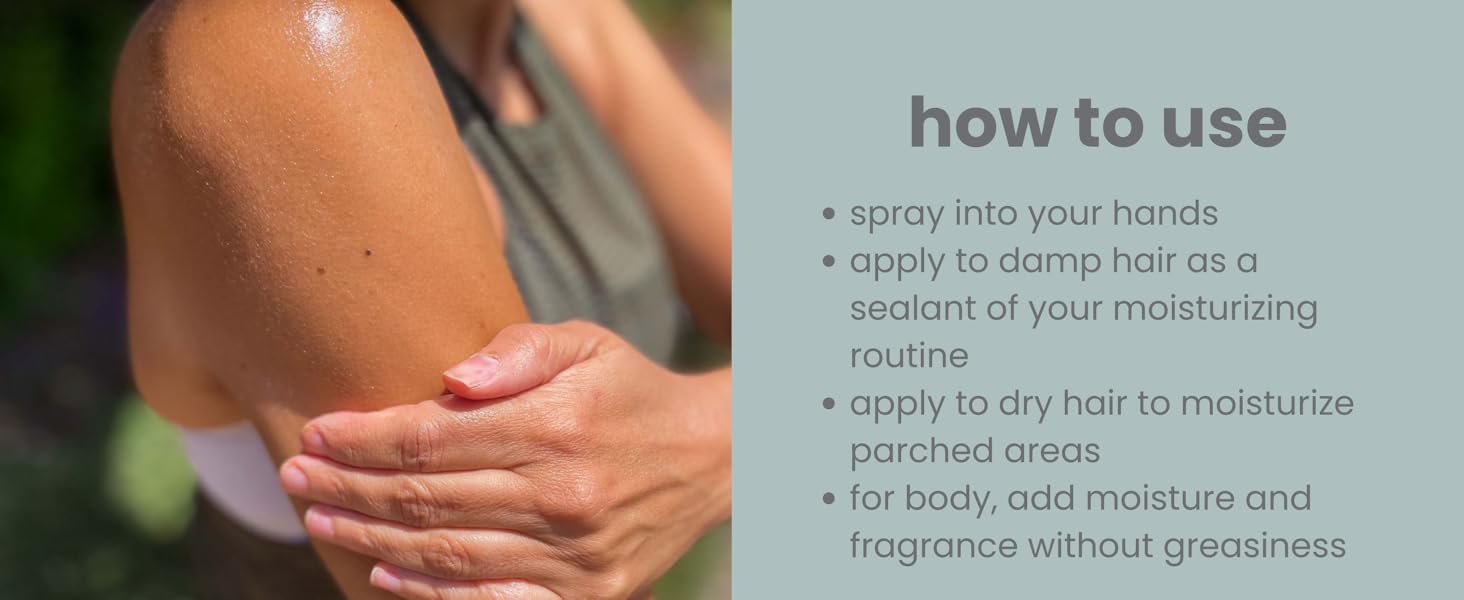 ahimsa hair and body oil mist 8 essential oils vegan cruelty free no silicone all natural clean