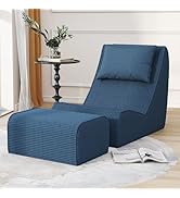 loungepug （TITO0607） Amazon.com: Giant Bean Bag Chair for Adults,Corduroy Chaise