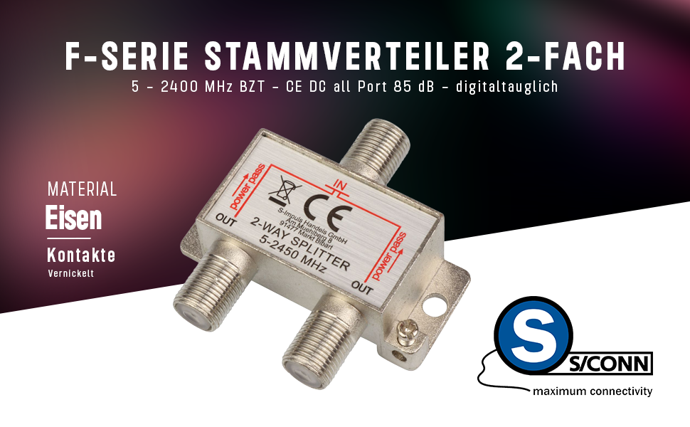 Hama Sat Verteiler 2 Fach Voll Geschirmt www.amazon.de