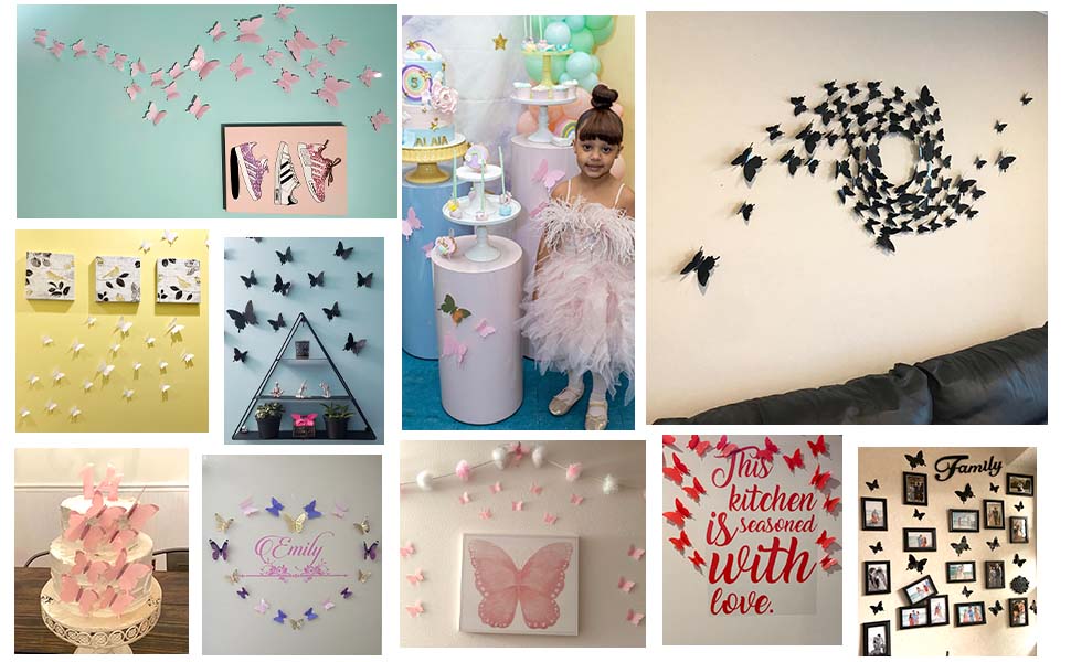 3d butterfly wall decals