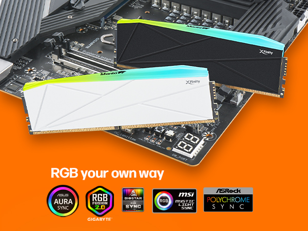 メモリー Manta XFinity RGB DDR5 32GB 6000MT/s V-Color Manta XFinity RGB DDR5 32GB (16GBx2) 6000MHz CL36