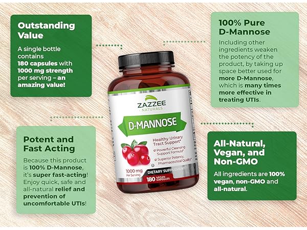 d zazzee dmannose mannose sugar d mannose mg capsules zazzee dmannose pills bjznmm d'mannose mg 