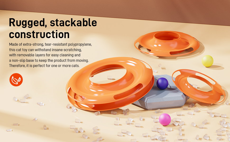 Cat Toy, Indoor Cat Ball Toy, Kitten Toy Roller, Interactive Cat Toy