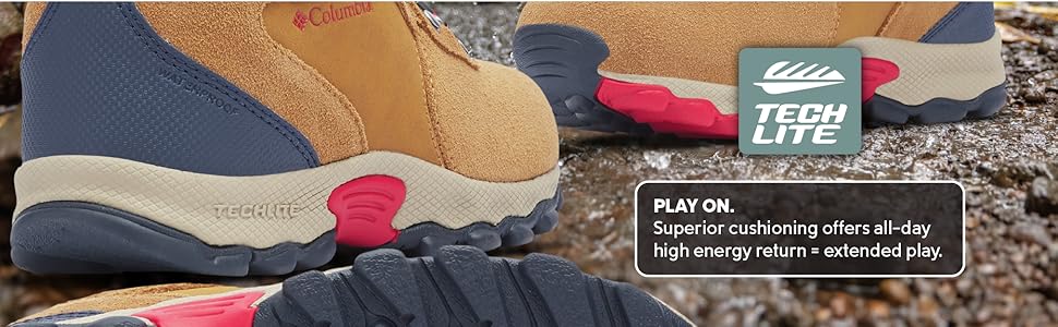 Comfortable boots with good cushioning for kids, TechLite
