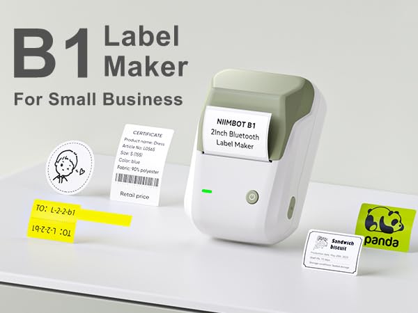 Amazon.com : NIIMBOT B1 Barcode Label Maker, Bluetooth