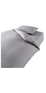 Amazon｜無印良品 綿 ベッド用 カバー3点セット S グレー