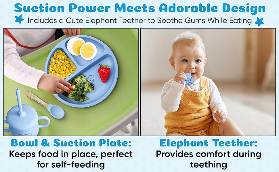 baby suction plate and bowl