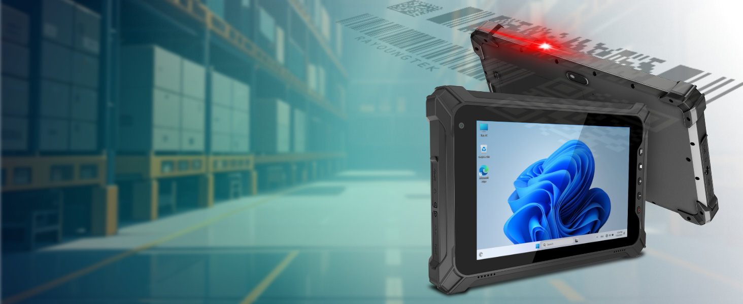 rugged tablet with barcode scanner windows os 