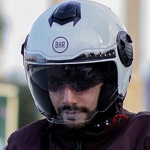 casco jet a doppia visiera