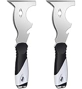 Mister Rui-Putty Knife, 2 Pack, Paint Scraper 10 in 1 Putty Knife Multi-Use Painters Tool, Taping...