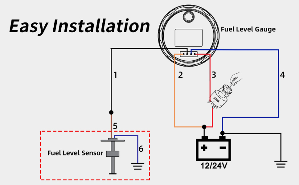 RUPSE Fuel Sender Unit Boat Fuel Tank Sending Unit Fuel