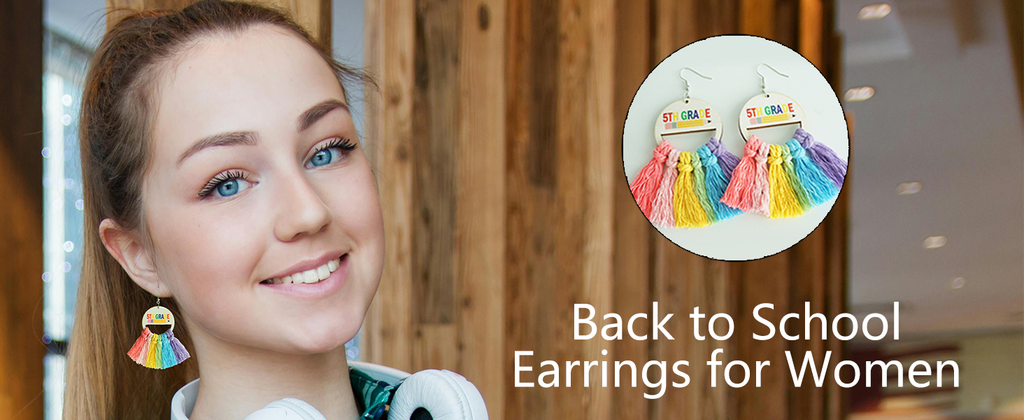 Back to School Earrings for Women