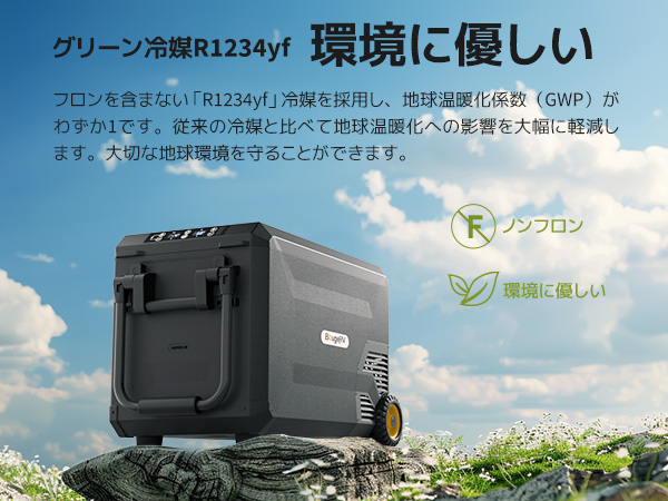 Amazon.co.jp: BougeRV 車載冷蔵庫 ポータブル冷蔵庫 車載冷蔵