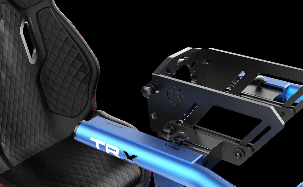 展示品Trak racer TRXシムレーシングコックピット Trak Racer ALPINE BLACK RACING TRX 2023 アルピーヌレーシング
