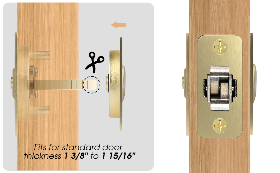Gold Square pocket door lock locks latch latches hardware handle handles pull pulls color Indicator