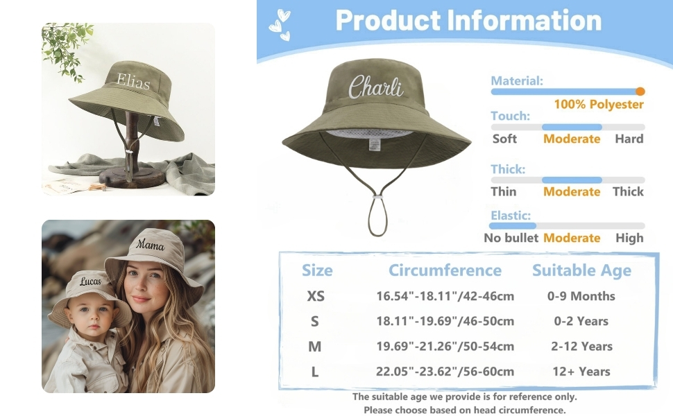 custom bucket hat