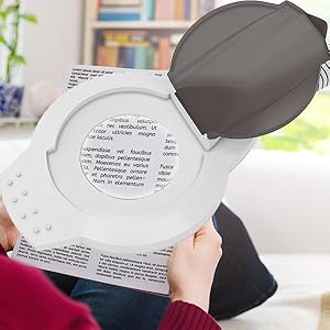 3 diopter magnifying glass durable LED light