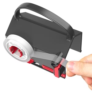 Gift wrapping paper cutter with tape dispenser