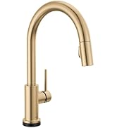 Delta Faucet Trinsic Touch Kitchen Faucet with Touchless Technology, Kitchen Faucet with Pull Dow...