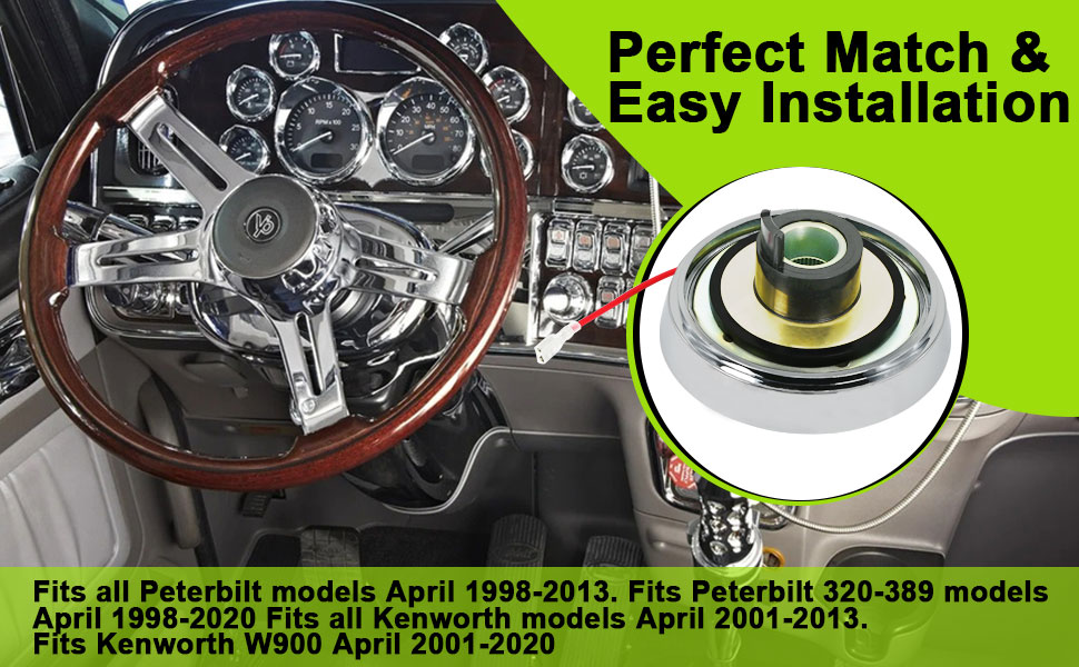 T04 Kenworth, Peterbilt Steering Wheel Hub Adapter Boss Kit