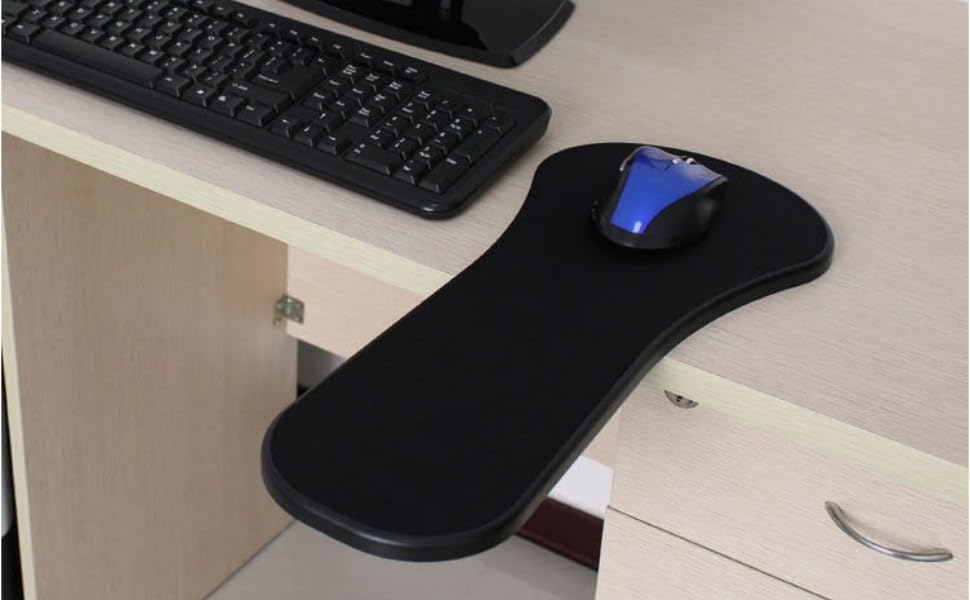 YuPinDiZu Ergonomic Arm Rest Mouse Pads, Arm rest for desk and Chair, Adjustable chair mouse pad