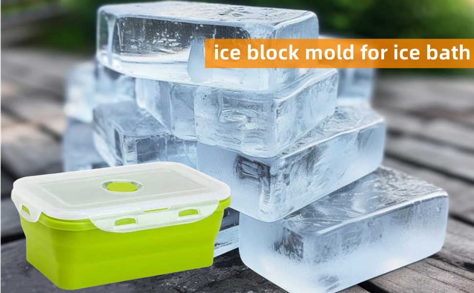 2Pack Extra Large Ice Block Mold 2.5LB foldable large ice