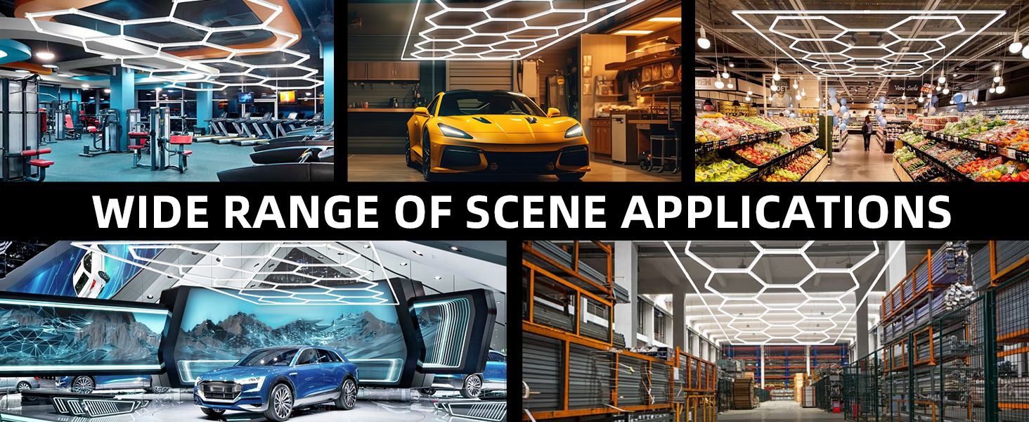 Hexagon Garage Lights