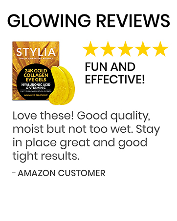 glitter gold eye masks