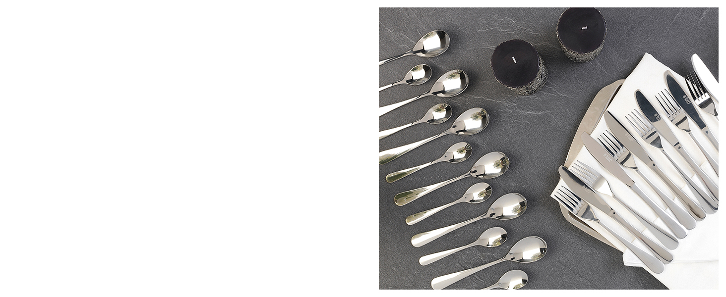 stainless steel cutlery set place settings