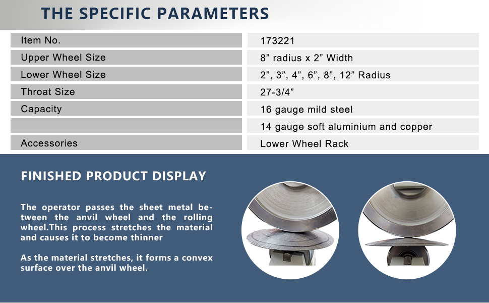 English Wheel-the specific parameters