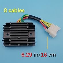 とんよ Tuzliufi Retificador regulador de tensão compatível com Kawasaki