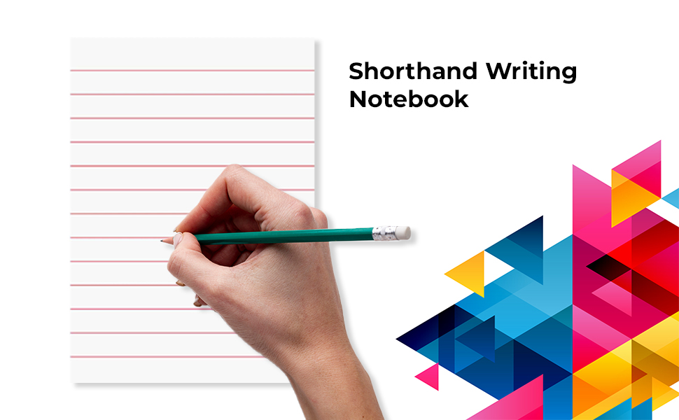 NEELGAGAN Steno Notebook, Shorthand Writing Notebook 12.5cm x 19.0cm