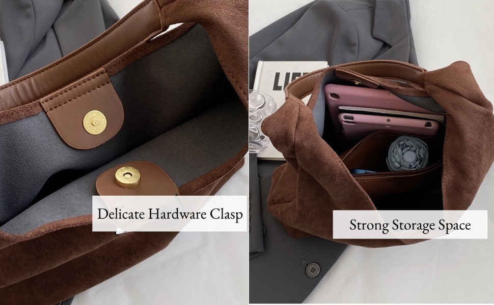 Suede Hode Bag