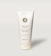 Glow'd Skincare Collagen Body Booster tube. White packaging with beige accents. Contains 200ml of product for skin rejuvenation and firmness.