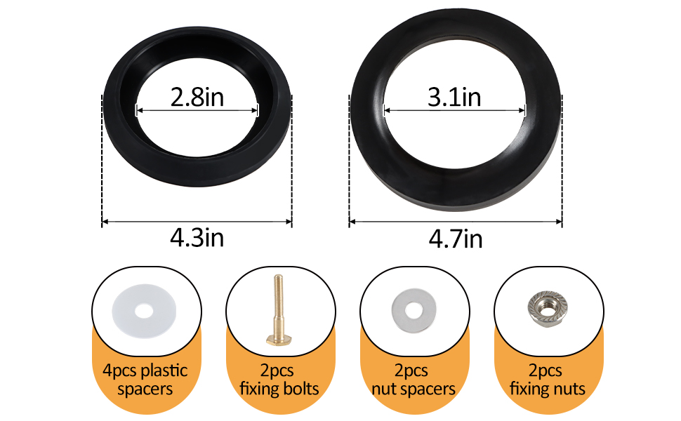 KPALAG RV Toilet Seal Kit Compatible with Aqua Magic Style