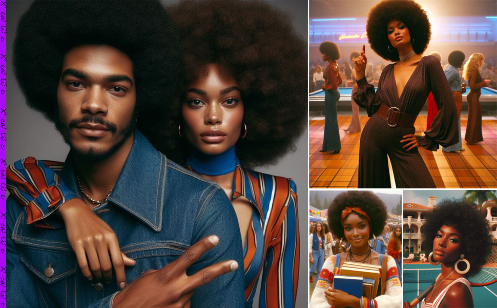 70s disco wig costume